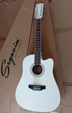 Guitarra Docerola Segovia Electroacustica Blanca 12 Cuerdas
