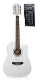 Guitarra Docerola Segovia Electroacustica Blanca 12 Cuerdas