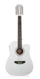 Guitarra Docerola Segovia Electroacustica Blanca 12 Cuerdas