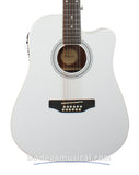 Guitarra Docerola Segovia Electroacustica Blanca 12 Cuerdas