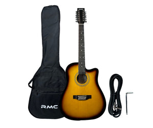 Guitarra Docerola 12 Cuerdas RMC Sombreada Electroacustica