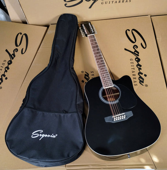 Guitarra Docerola Segovia Electroacustica Negra