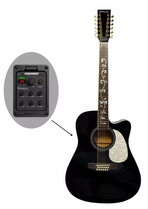 Guitarra Docerola Mccartney Electróacustica Negra