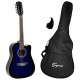 Guitarra Docerola Segovia Electroacustica Azul 12 Cuerdas