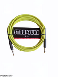 Cable plug para Guitarra o Docerola 1/4 textil neon