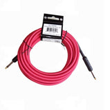 Cable Plug 5.7m para Guitarra o Docerola Textil Rojo
